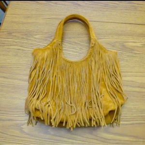Jennifer Haley Suede Fringe Shoulder Bag